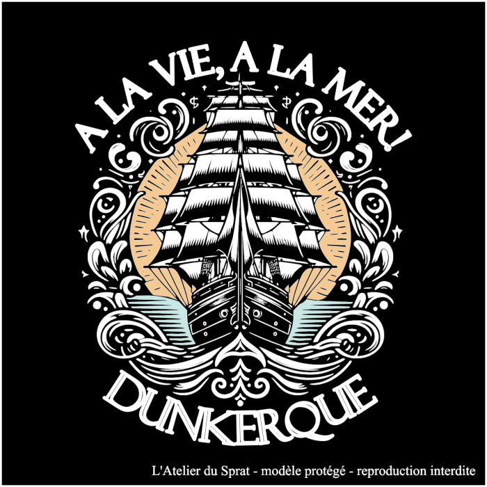 Tee-shirt femme A la vie, à la mer